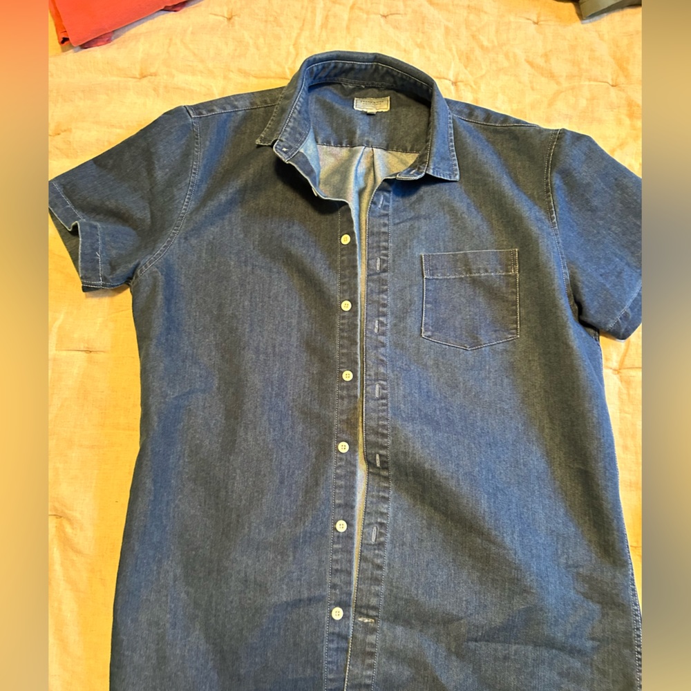 Frank & Oak Blue Button Down Shirt